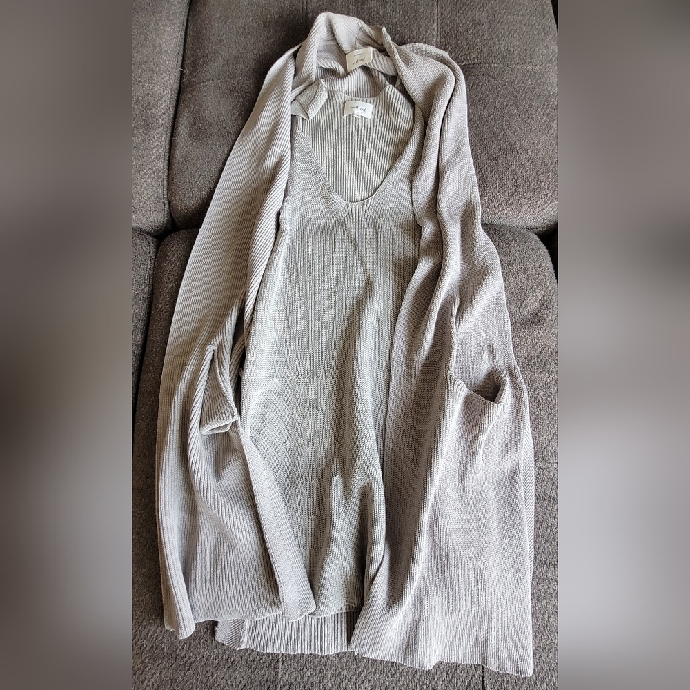 Wilfred Cream Ribbed Knit Top